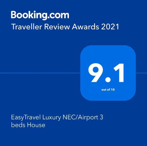 Appartement Easytravel Luxury Nec/Airport 3 Beds House à Birmingham Extérieur photo